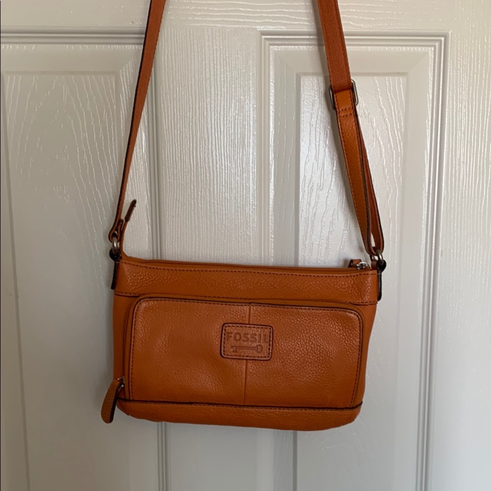 Fossil Orange Crossbody Bag